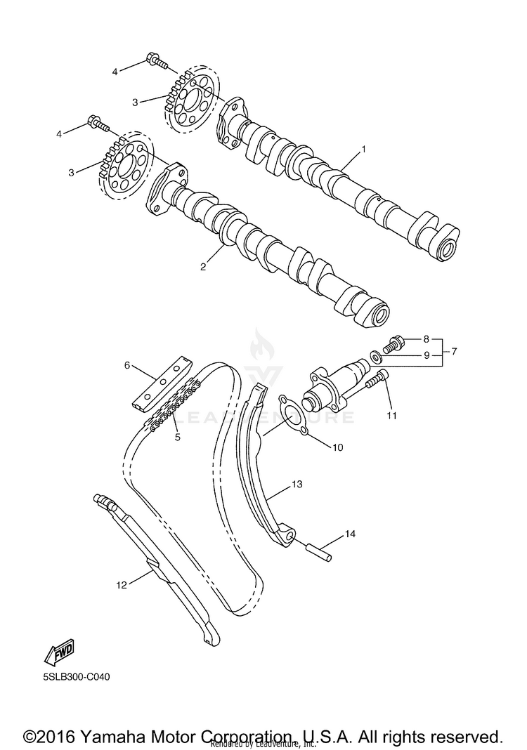 Camshaft Chain Schematic