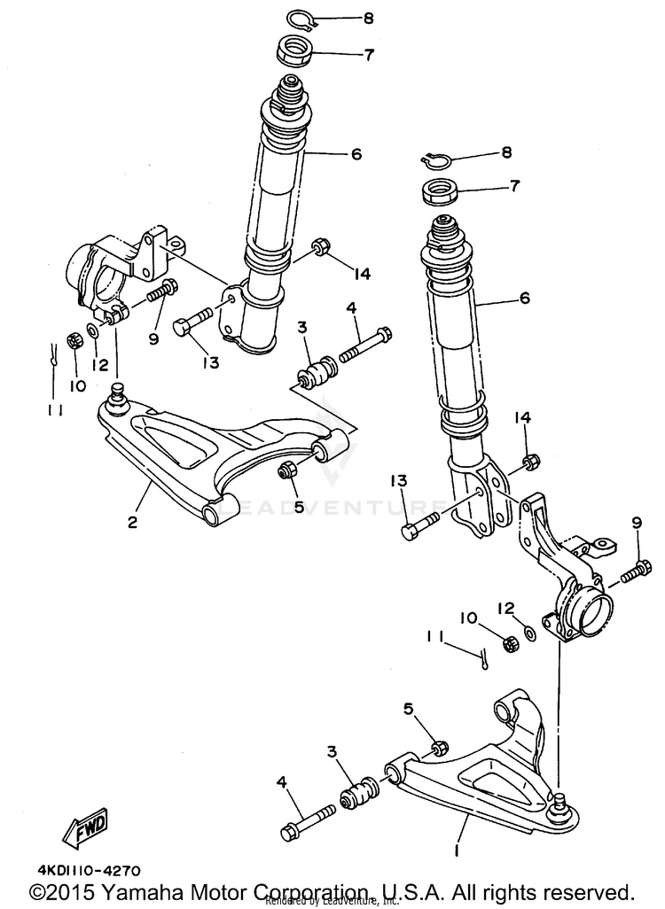 Front Suspension - Wheel Schematic