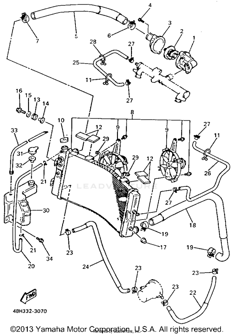 Radiator Hose Schematic