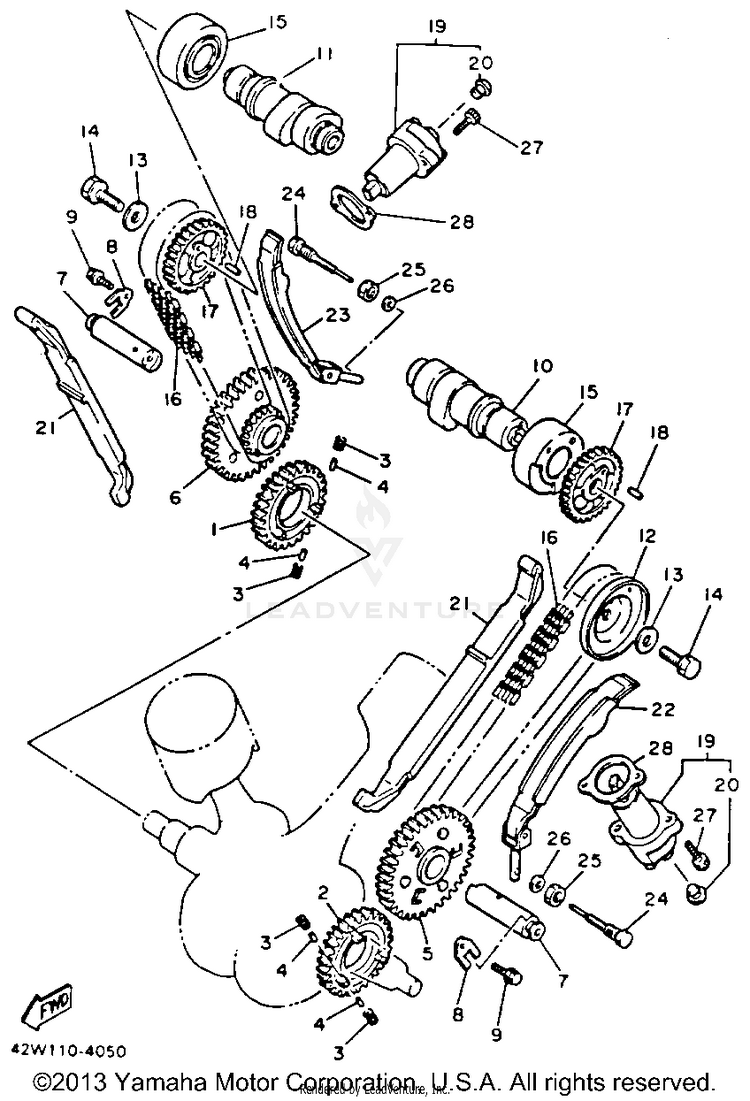 Camshaft Chain Schematic