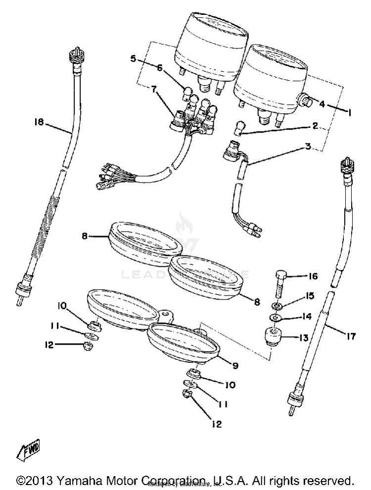 Speedometer - Tachometer Schematic