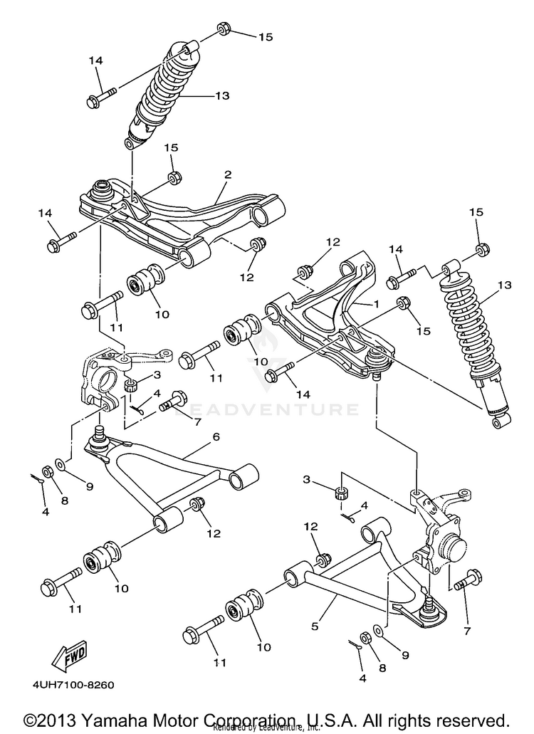 Front Suspension - Wheel Schematic