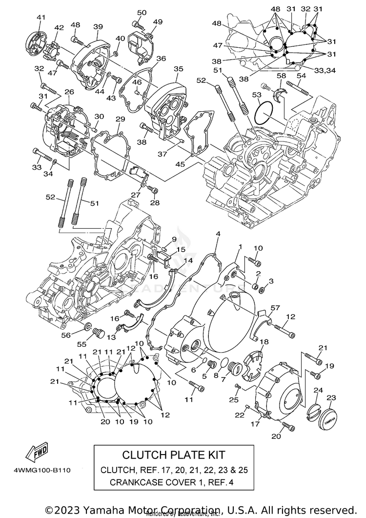 Crankcase Cover 1 Schematic