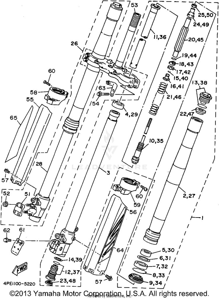 Front Fork Schematic