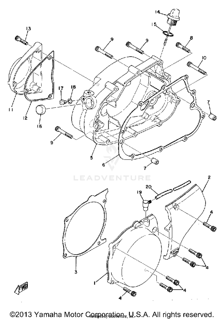 Crankcase Cover Schematic