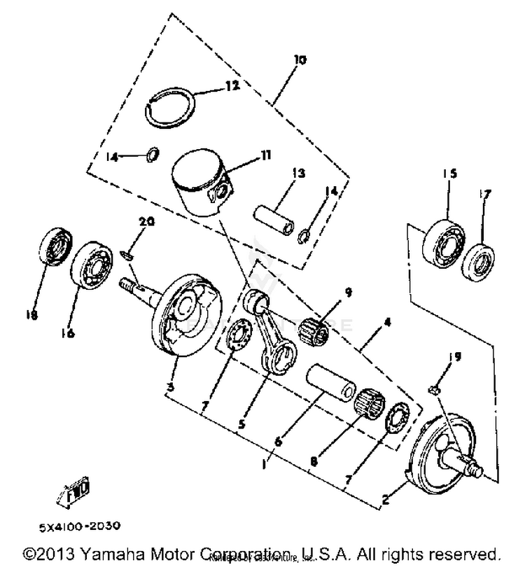 Crankshaft-Piston Schematic