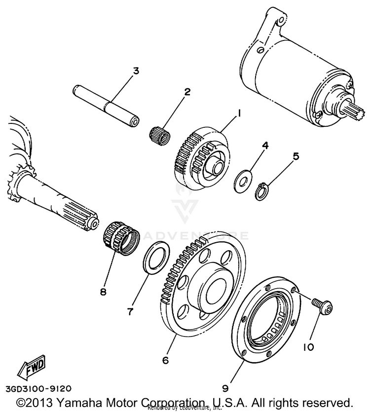 Starter Clutch Schematic
