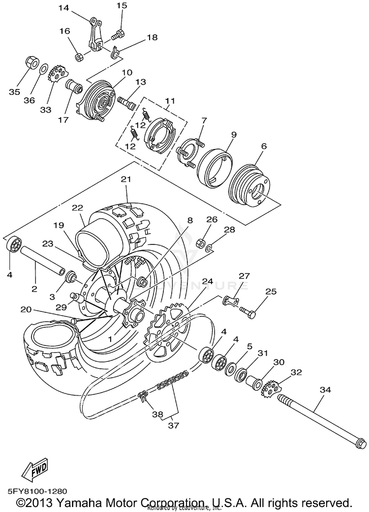 Rear Wheel Schematic