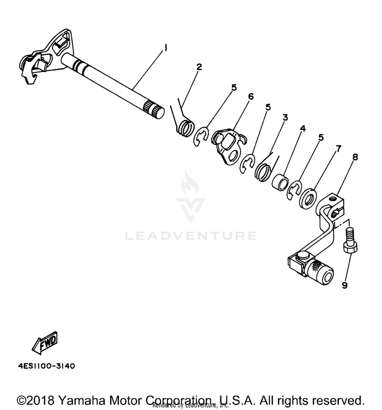 Shift Shaft Schematic