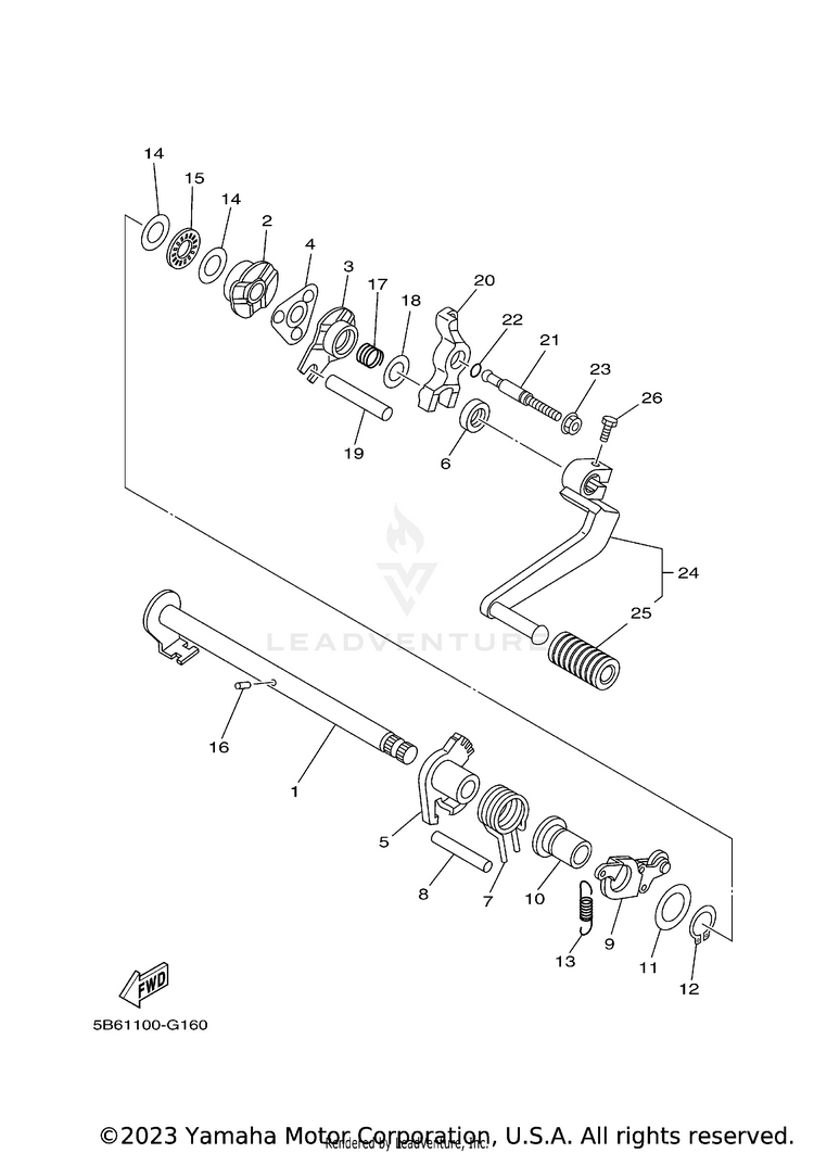 Shift Shaft Schematic