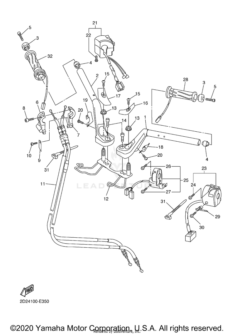 Steering Handle Cable Schematic