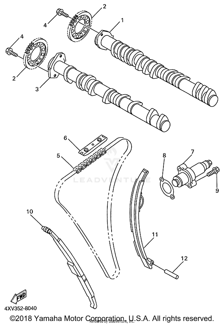 Camshaft Chain Schematic