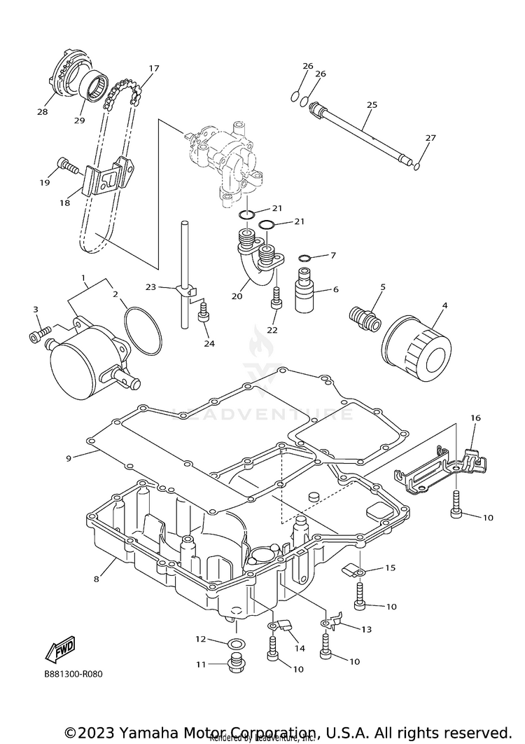 Oil Cooler Schematic