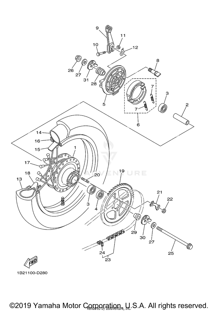 Rear Wheel Schematic