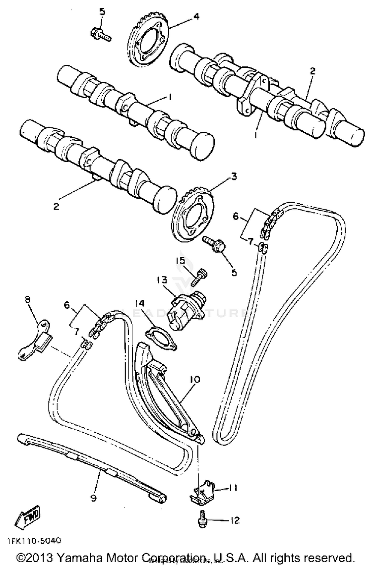 Camshaft Chain Schematic