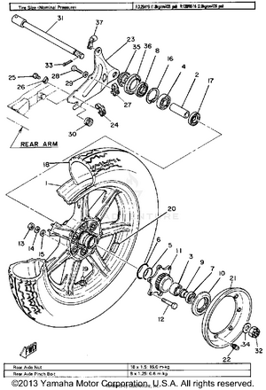 Rear Wheel Schematic