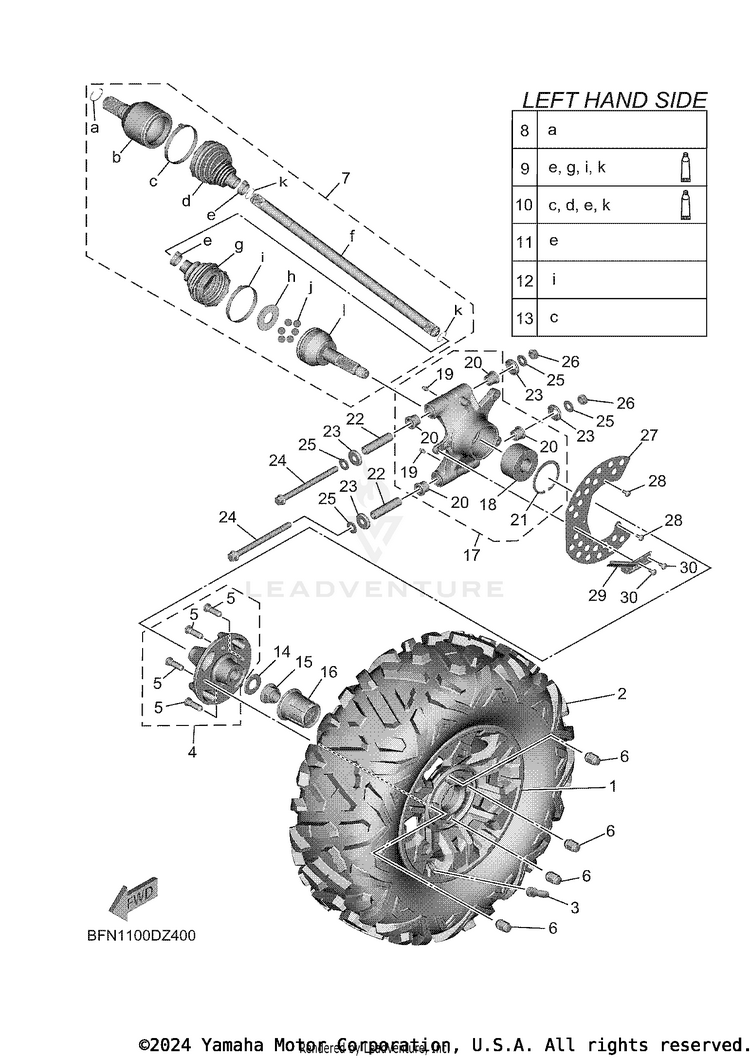 Rear Wheel Schematic