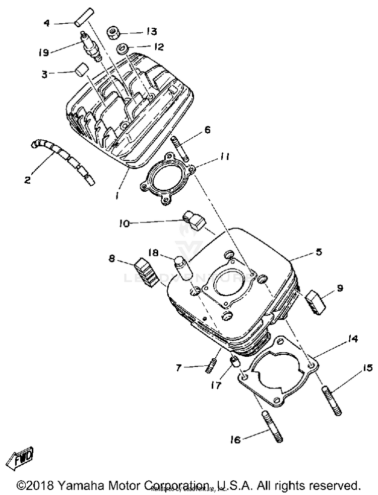 Cylinder Head-Cylinder Schematic