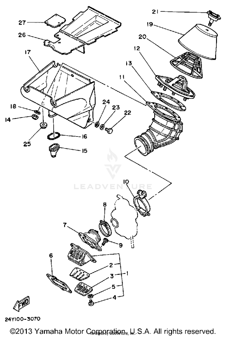 Air Cleaner Yz250k Schematic
