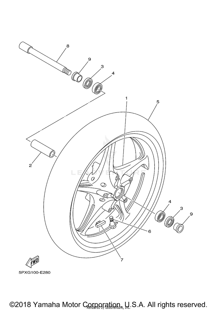 Front Wheel Schematic