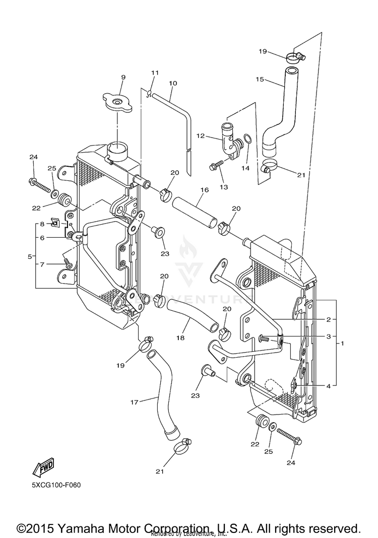 Radiator Hose Schematic