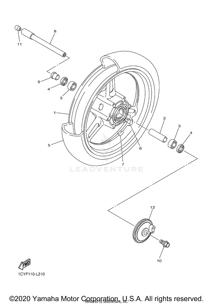 Front Wheel Schematic