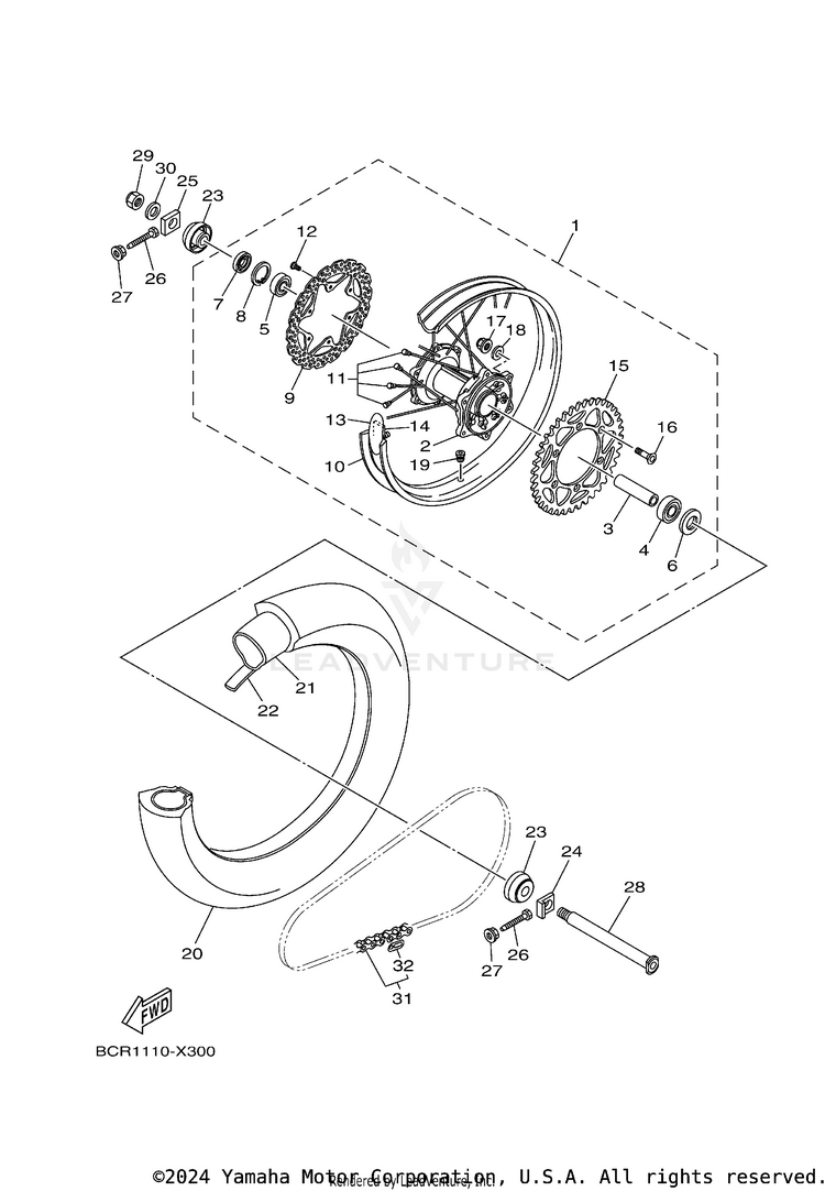 Rear Wheel Schematic