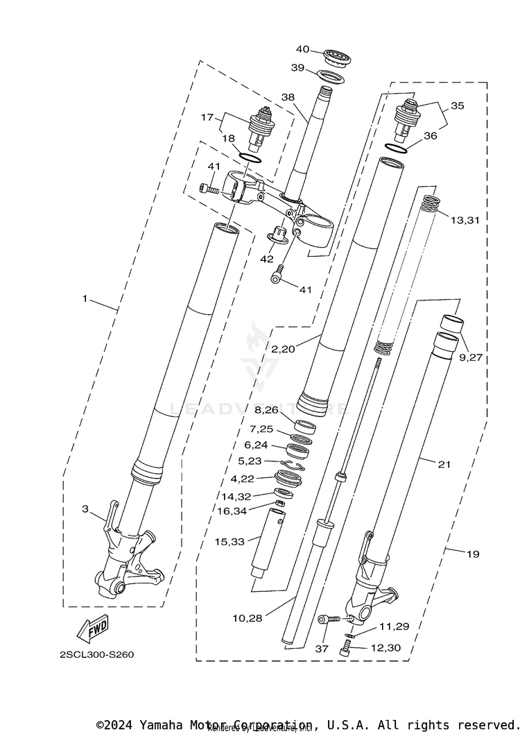 Front Fork Schematic