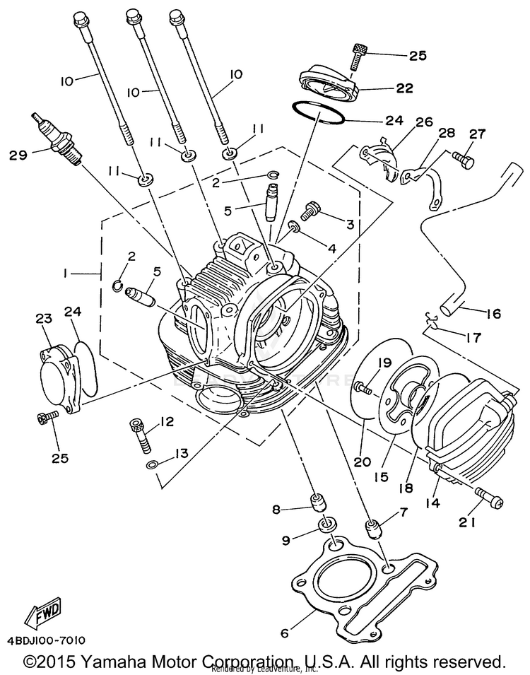 Cylinder Head Schematic