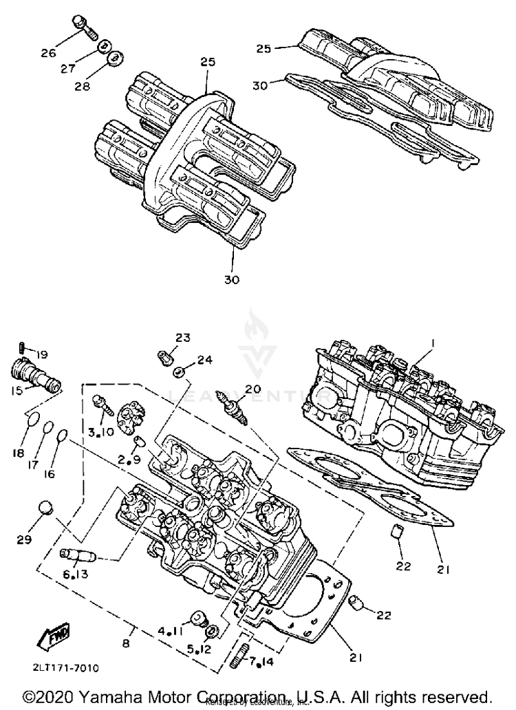Cylinder Head Schematic