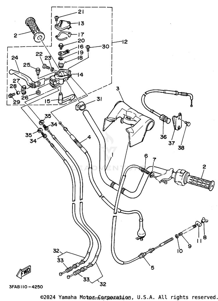 Steering Handle Cable Schematic