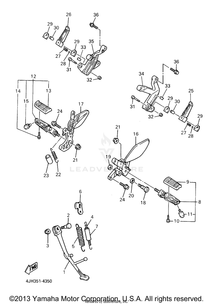 Stand Footrest Schematic
