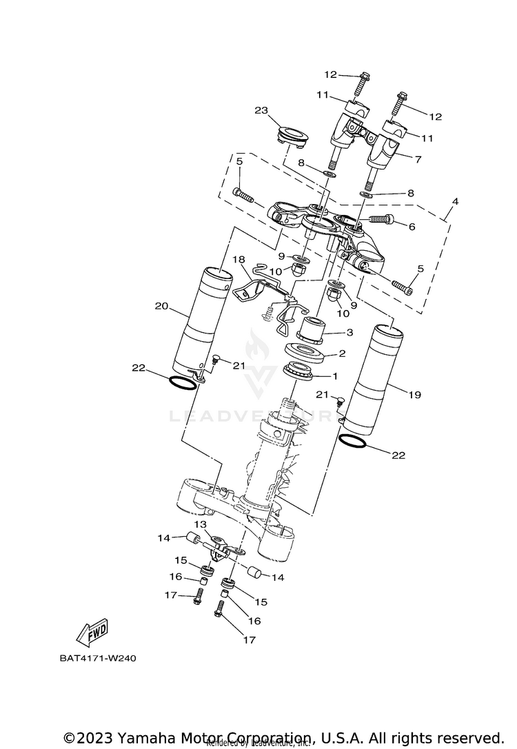 Steering MT07 - MT07MCB - 2021 Schematic