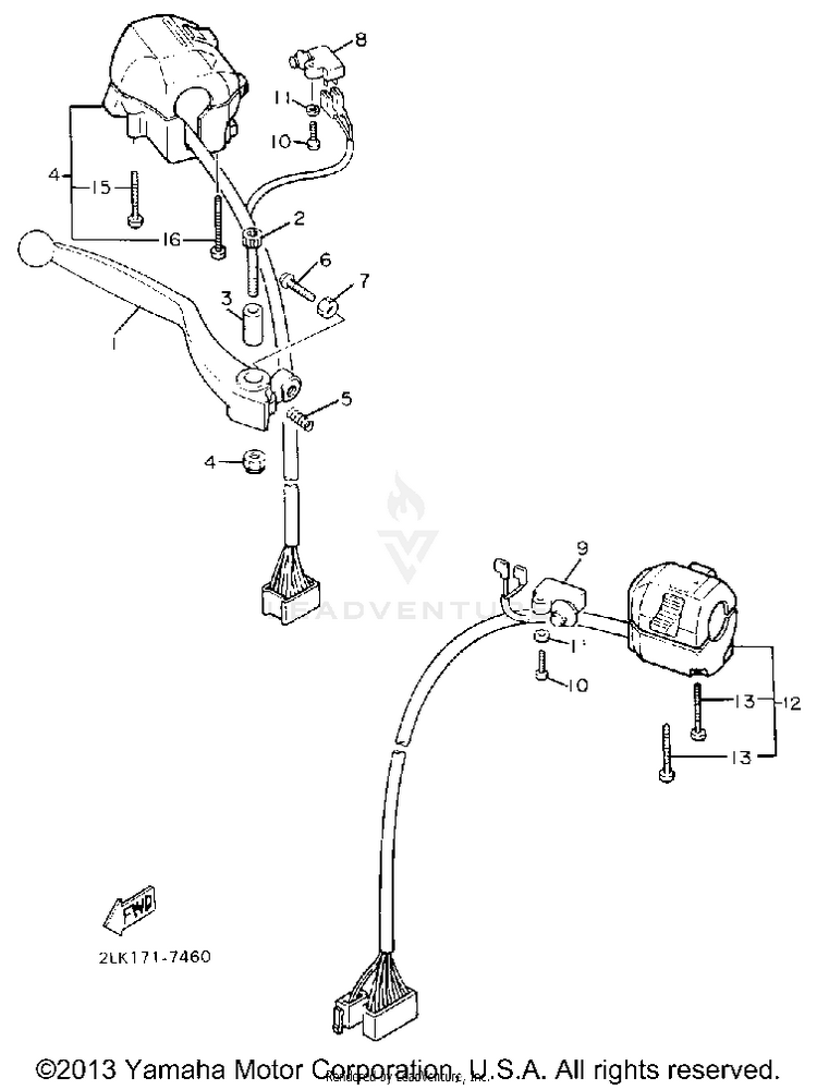 Handle Switch Lever Schematic
