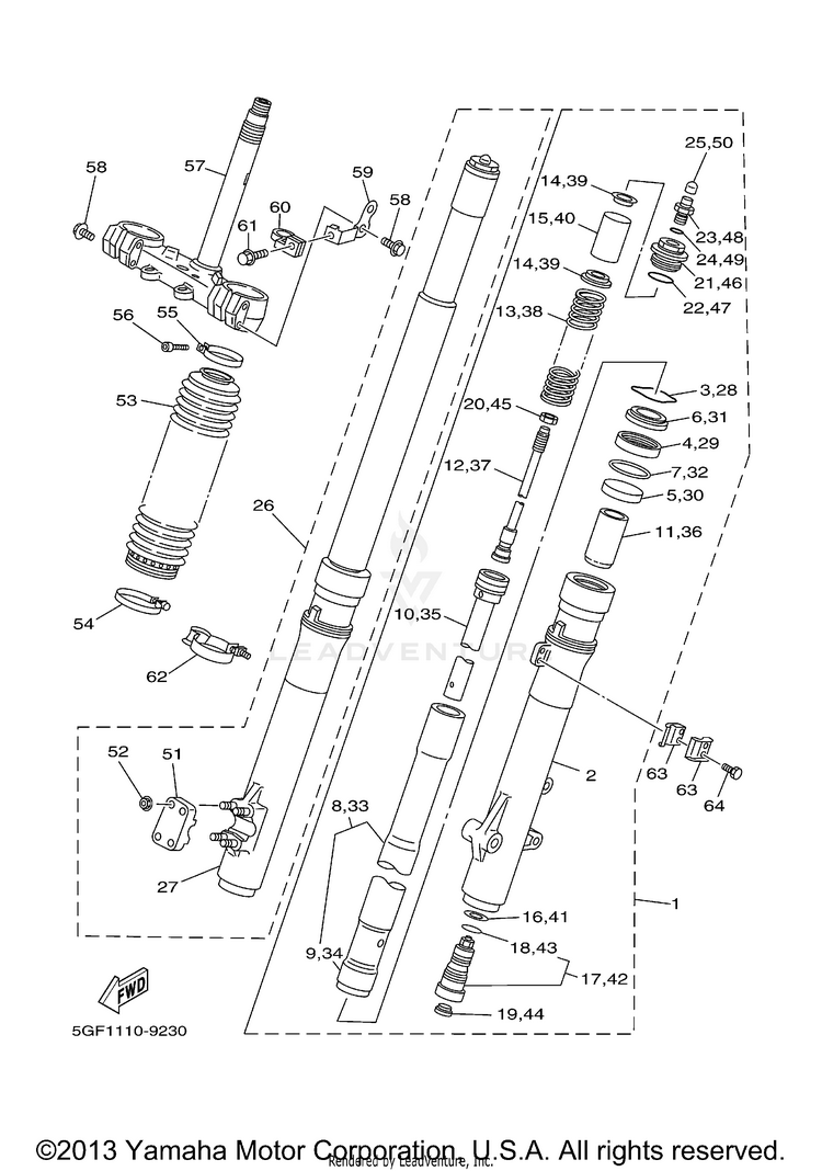 Front Fork Schematic