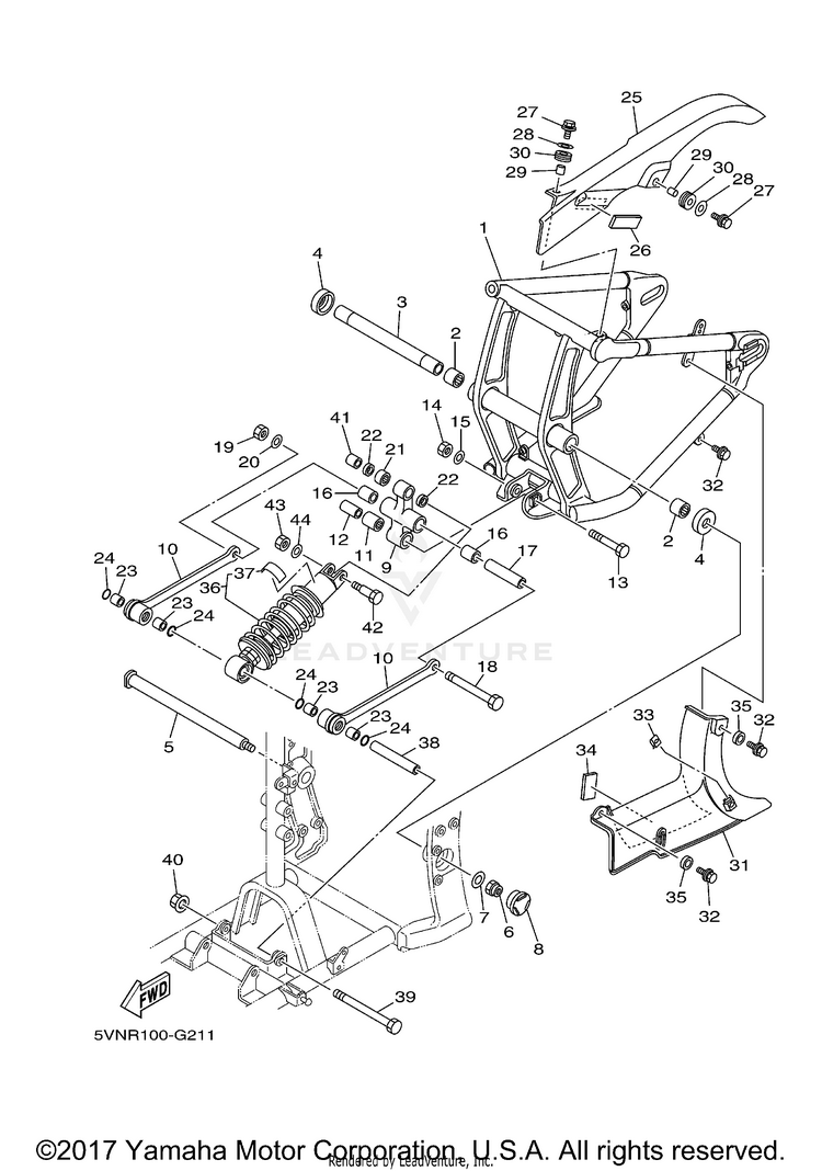 Rear Arm Suspension Schematic