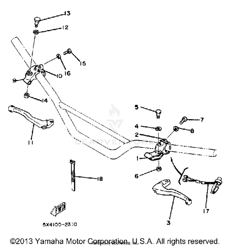 Handle Switch - Lever Schematic