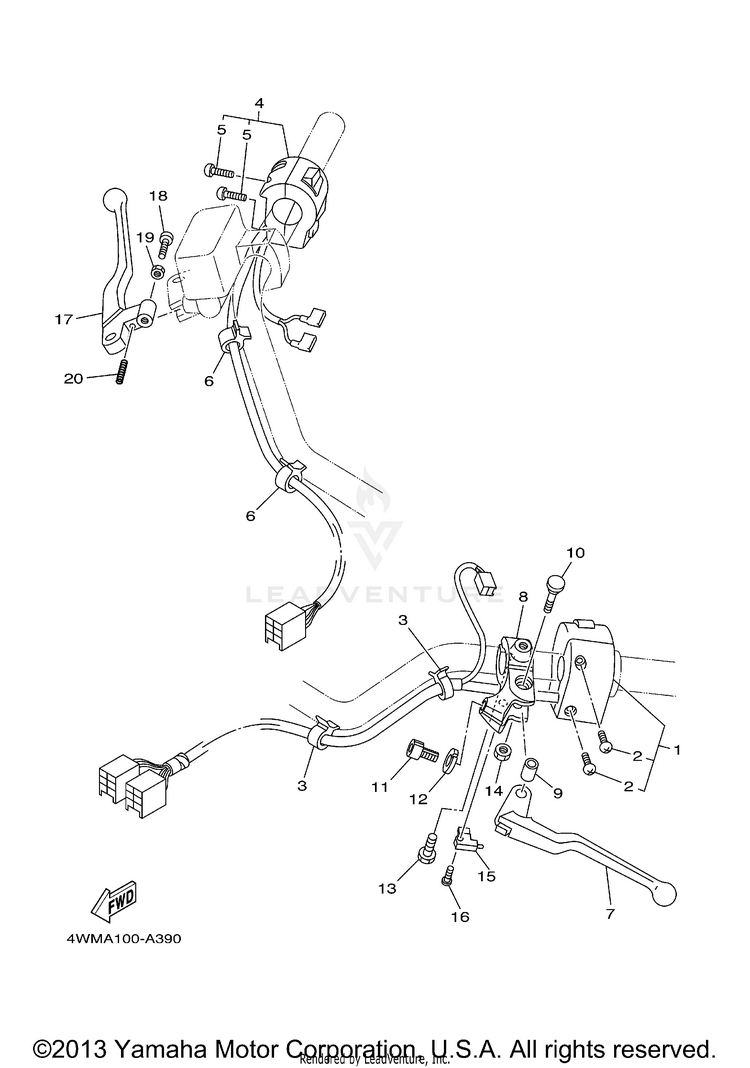 Handle Switch Lever Schematic