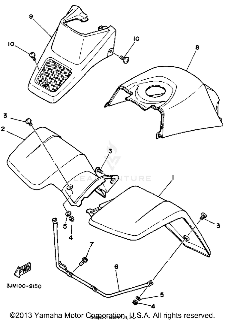 Front Fender Schematic