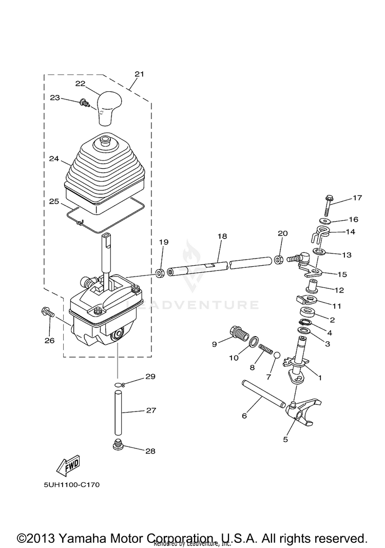 Shift Shaft Schematic