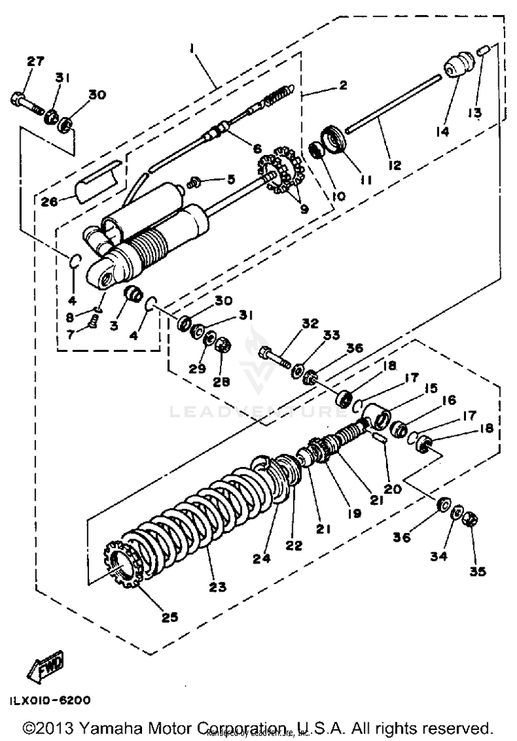 Rear Shock Schematic