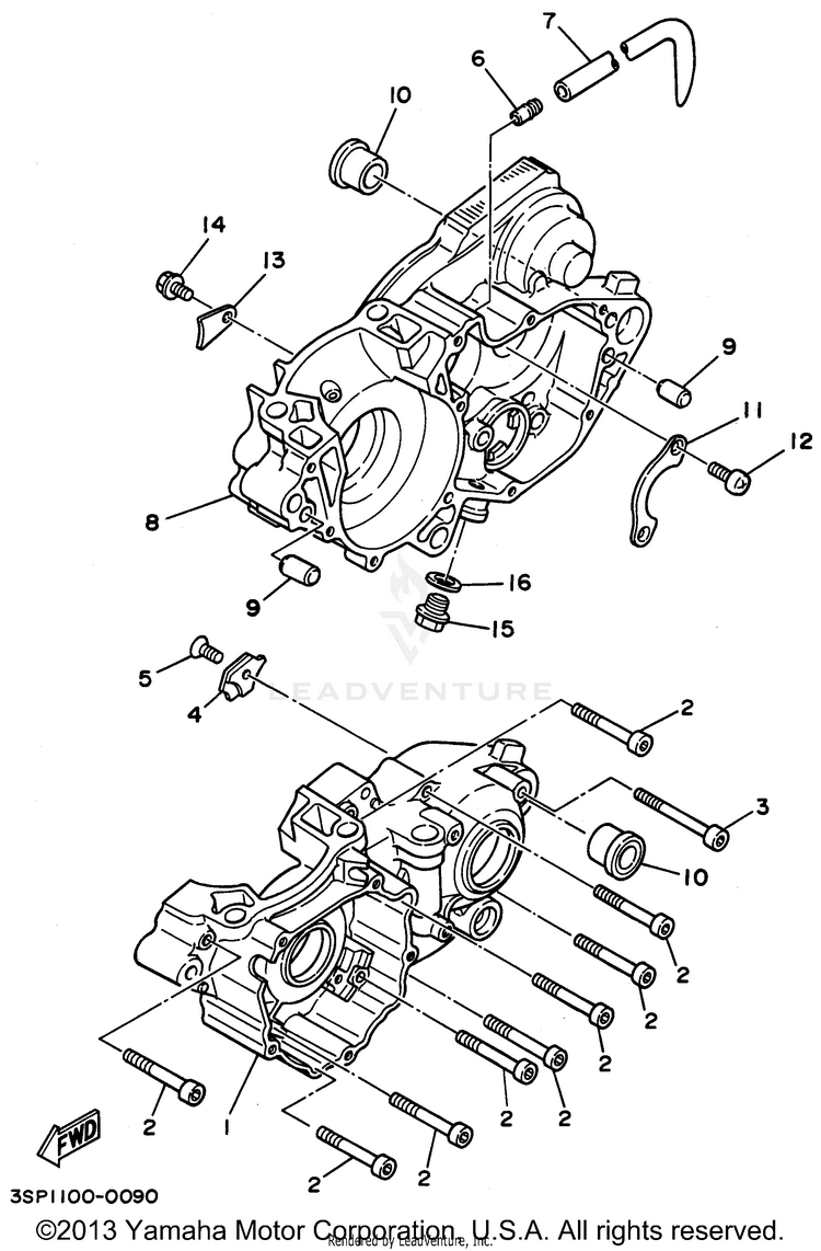 Crankcase Schematic