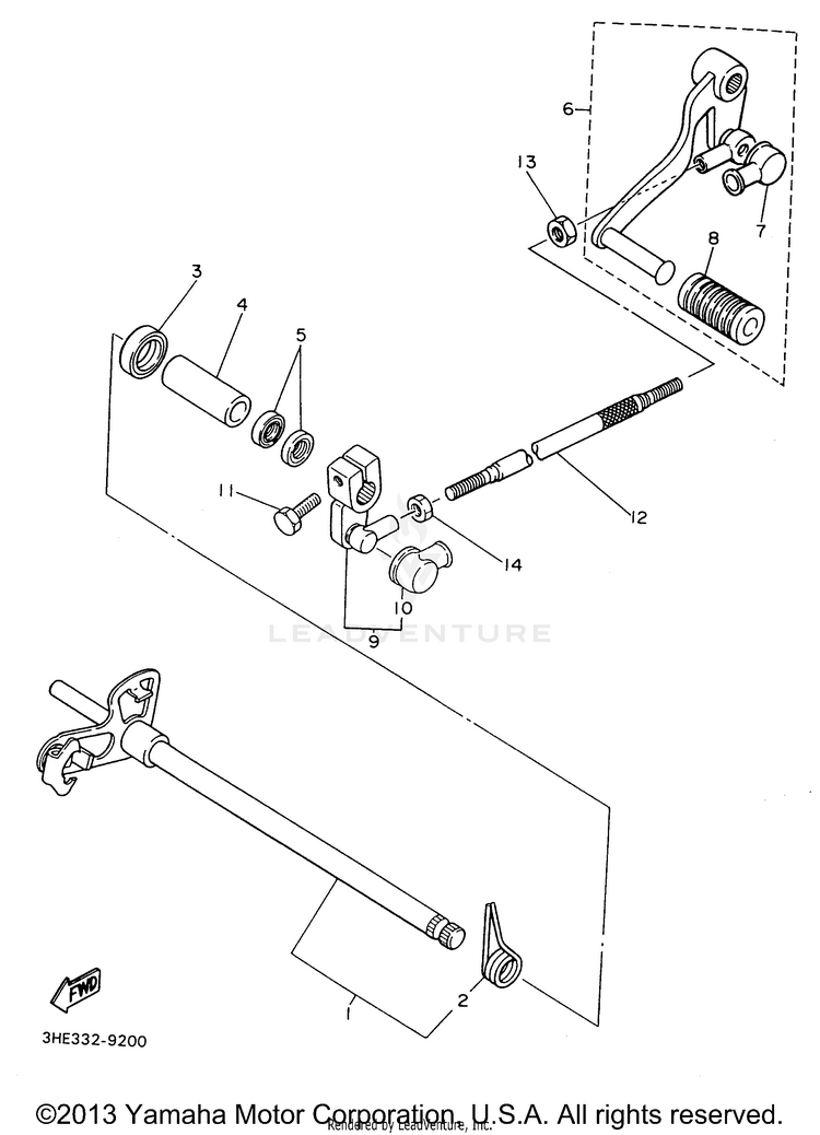 Shift Shaft Schematic