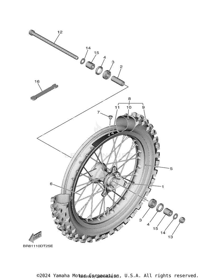 Front Wheel Schematic