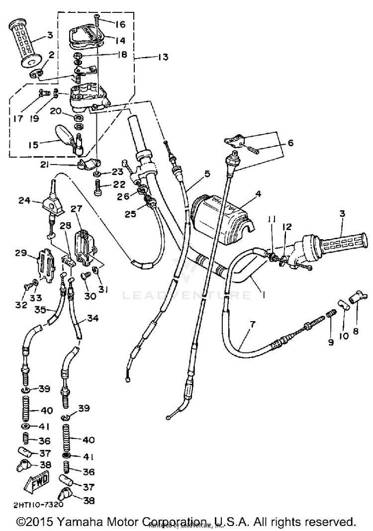 Handlebar Cable Schematic