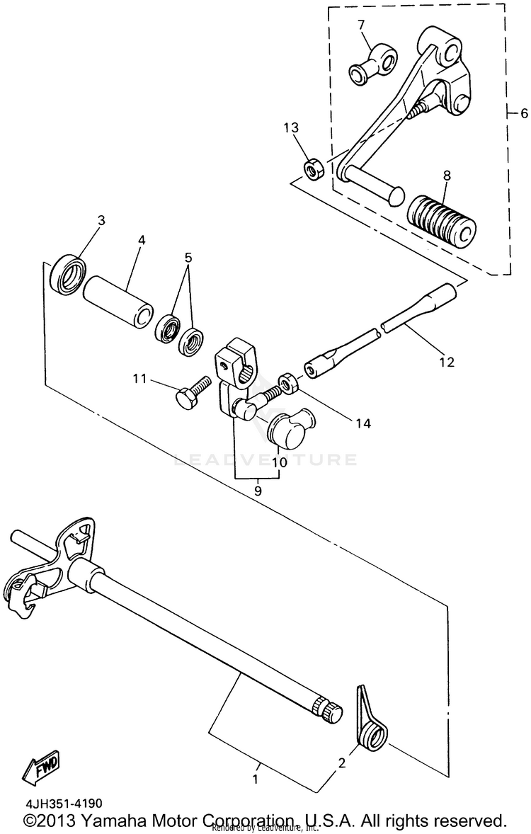 Shift Shaft Schematic