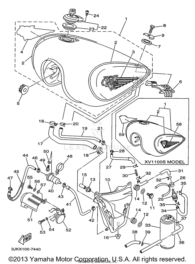 Fuel Tank California Only Schematic
