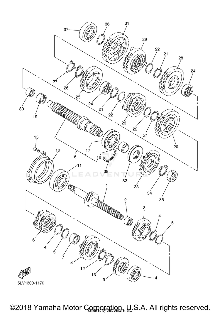 Transmission FZ1 (CA Ed.) - FZ1TC - 2005 Schematic