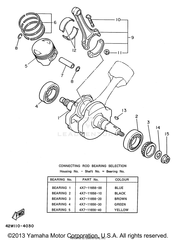 Crankshaft Piston Schematic