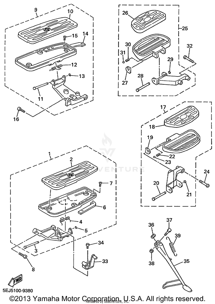 Stand Footrest Schematic